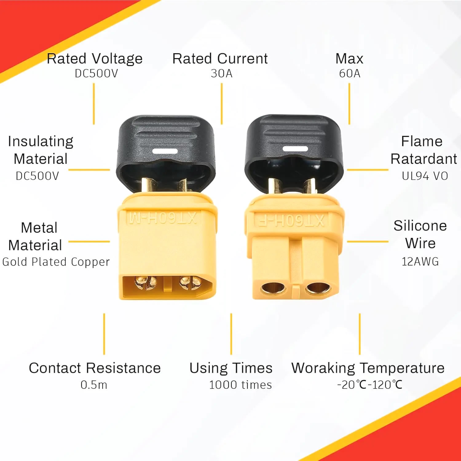 Conector XT60 con Carcasa, Mac - Drone Battery Adapter reseña y precio