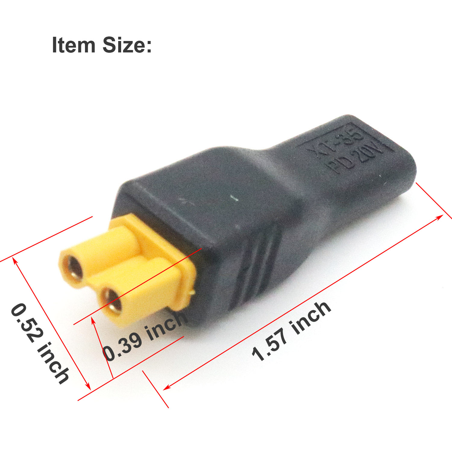 1 unidad USB tipo C entrada he - Drone Battery Adapter reseña y precio
