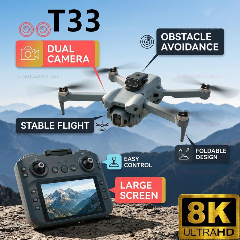 Nuevo Dron RC T33 2026 con Cám - Drone Controller Screen reseña y precio
