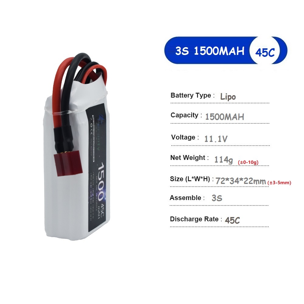 Batería LiPo de 11,1 V, 3S, 15 - Drone Battery Adapter reseña y precio