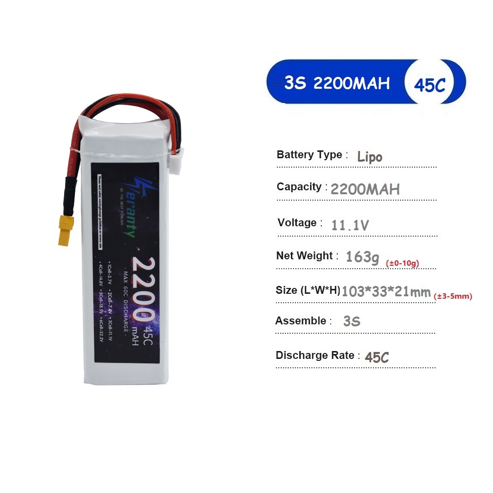 Batería LiPo de 11,1 V, 3S, 15 - Drone Battery Adapter reseña y precio