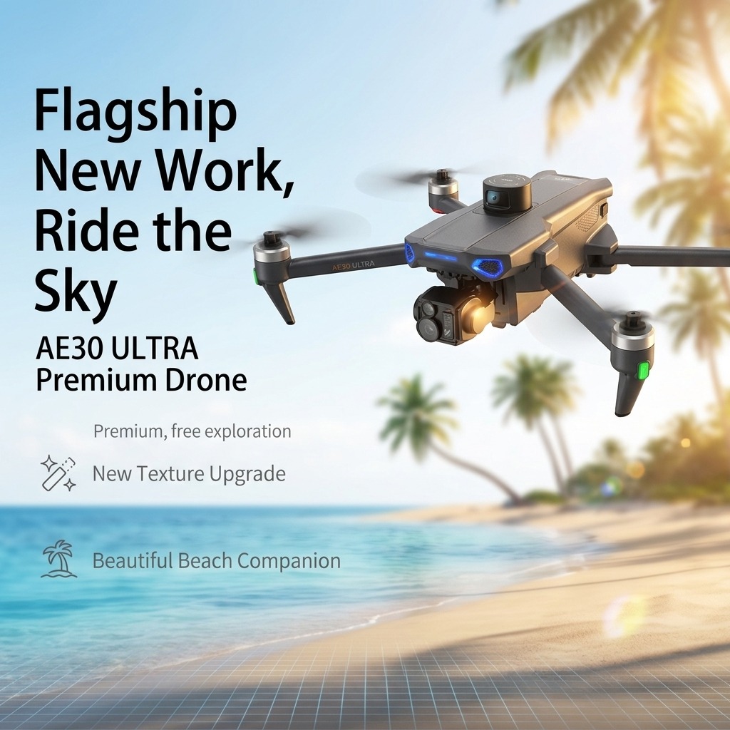 NUEVO Dron AE30 Ultra GPS con  - Drone Controller Screen reseña y precio