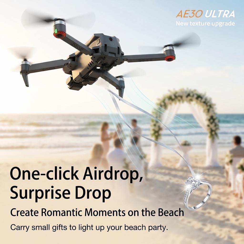 NUEVO Dron AE30 Ultra GPS con  - Drone Controller Screen reseña y precio